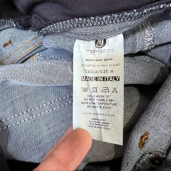 MAMA Jeans Maternity Dark Wash Stretchy Skinny Medium - Picture 10 of 11